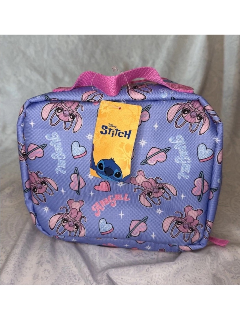Disney Stitch & Angel, Angel Insulated Lunch Bag